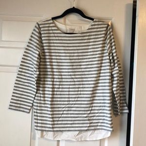 Striped J Crew Top